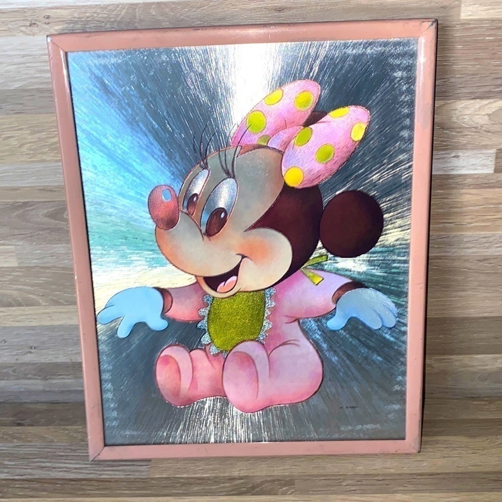 Minnie Mouse Vintage Disney Metallic Foil Prints Baby Minnie Baby girl nursery